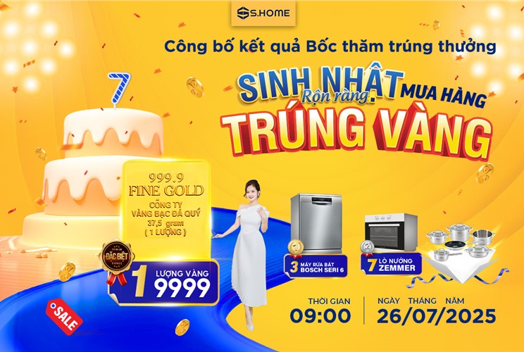 Công bố kết quả Bốc thăm trúng thưởng "Sinh nhật rộn ràng - Mua hàng trúng vàng"